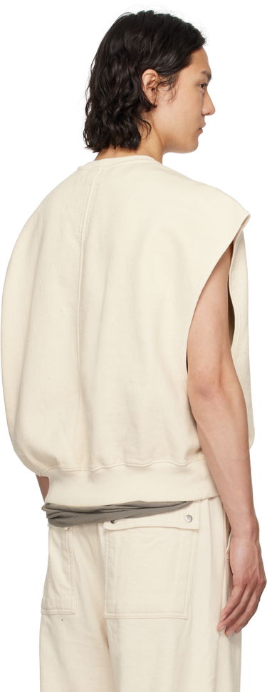 Sweater Rick Owens Rick Owens DRKSHDW Tatlin Jumbo Sleeveless Sweatshirt Beige | DU01E3160 FN, 2