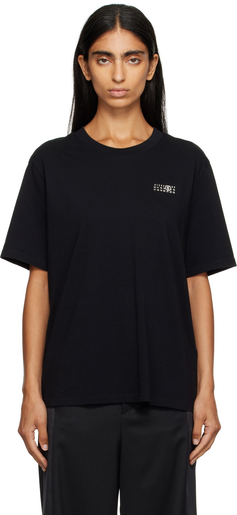 T-shirt Maison Margiela MM6 Maison Margiela Cotton Jersey T-Shirt Sort | SH2GC0031 M20048