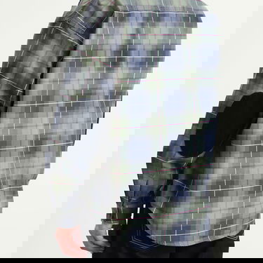 Skjorte BEAMS Corduroy Collar Check Work Shirt, Size Small Grøn | 1111-1242-803-67, 5