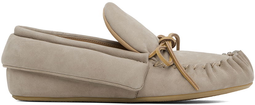 Sneakers og sko JW Anderson JW Anderson Suede Moc Loafers Grå | ANW42212A