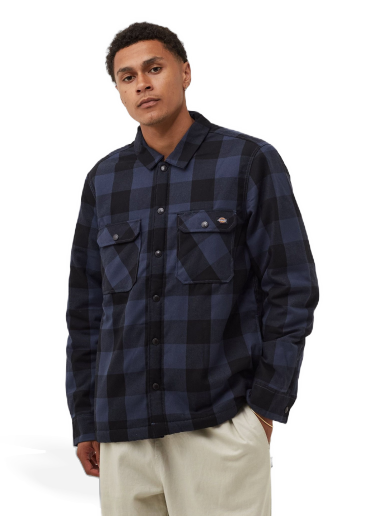 Skjorte Dickies LINED SACRAMENTO Mørkeblå | 196248280585