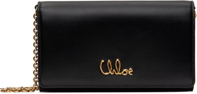 Tegnebog CHLOÉ Chloe Iconic Flap Wallet on Chain Sort | CH25SP485O16