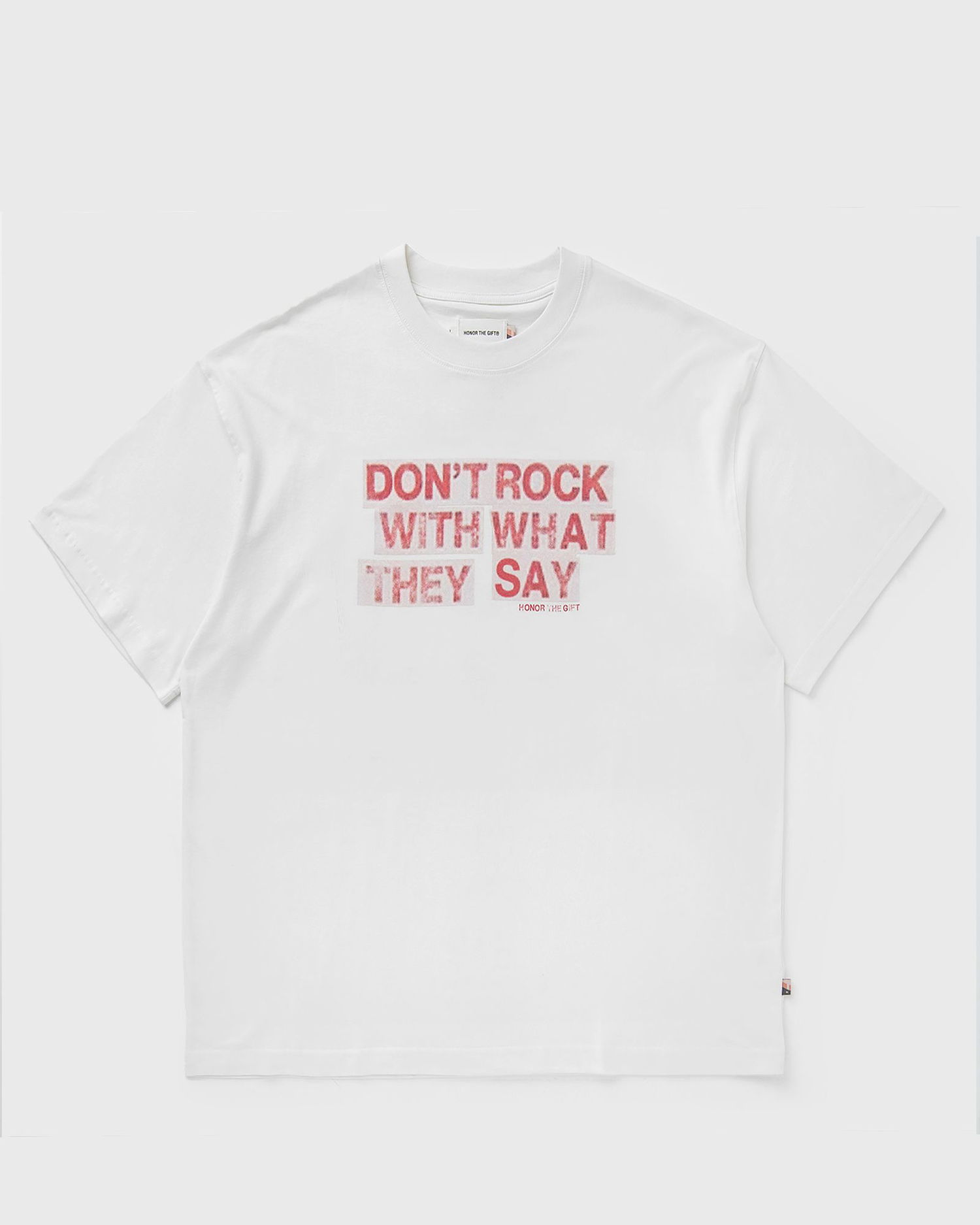 T-shirt Honor The Gift T-Shirt What They Say Hvid | HTG250393-WHT, 1