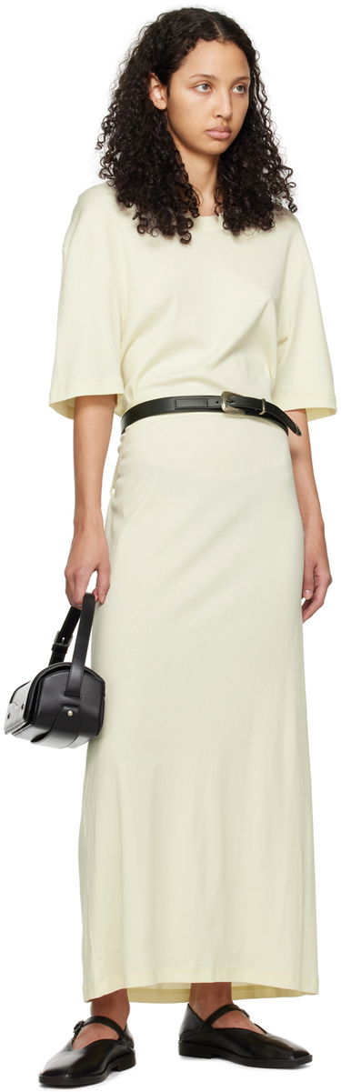 Kjole LEMAIRE Belted Midi Dress Beige | DR1045 LJ1016, 3
