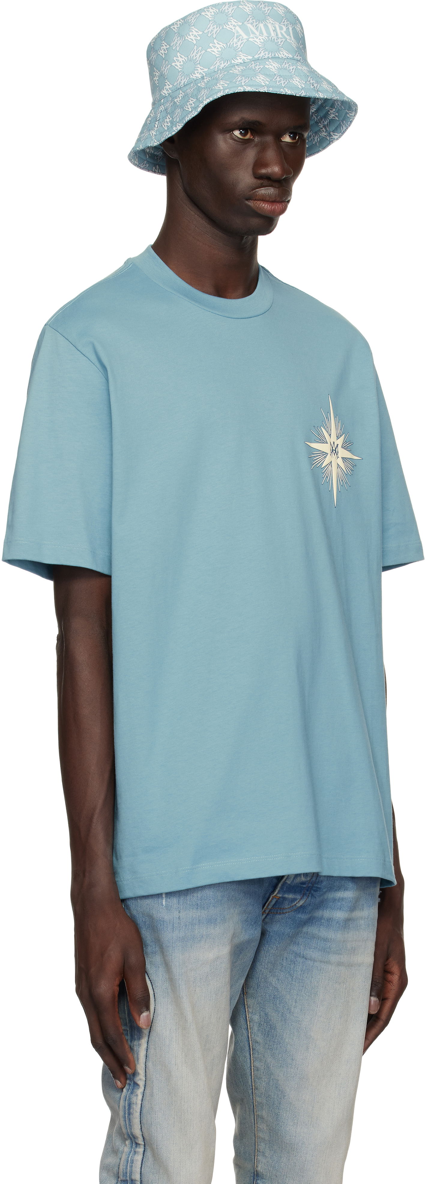T-shirt AMIRI Amiri Starburst T-Shirt Blå | AMJYTE1171, 1