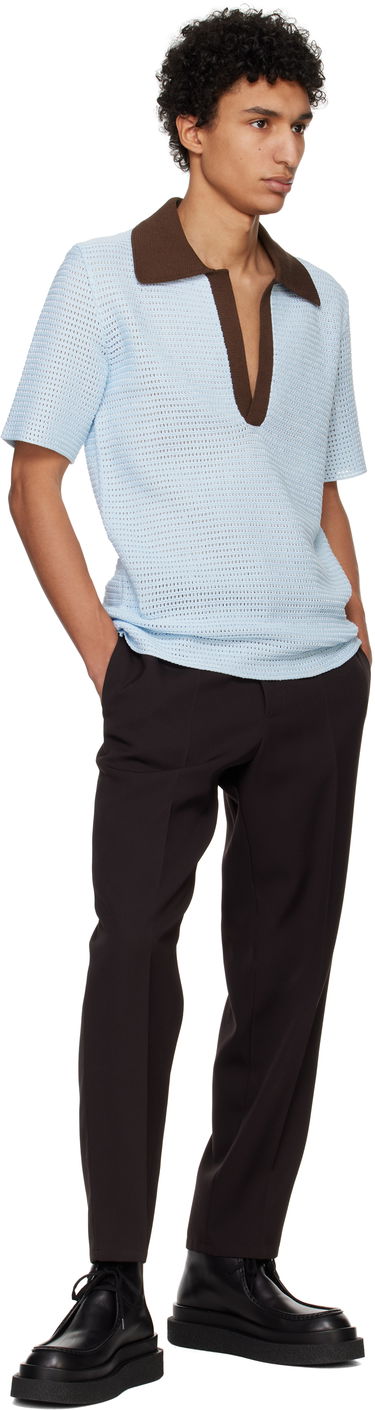 Sweater Jil Sander Jil Sander Knitted Polo Blå | J22GL0113_J15434, 3
