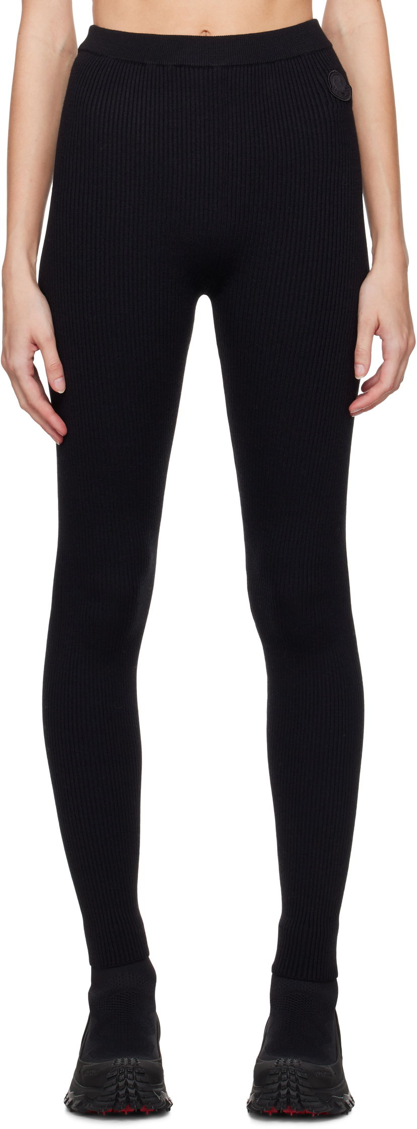 Leggings Moncler Two-Pack Rib-Knit Leggings Sort | J20939G00005M1259