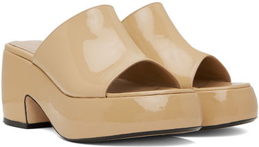 Tilbehør BY FAR BY FAR Leroy Heeled Sandals Beige | 23SSLERMKRFP, 3