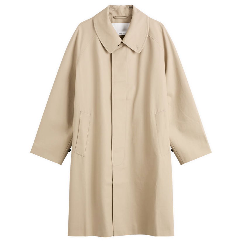 Frakker sage NATION Westminster Raglan Sleeve Overcoat Beige | S130-BEI