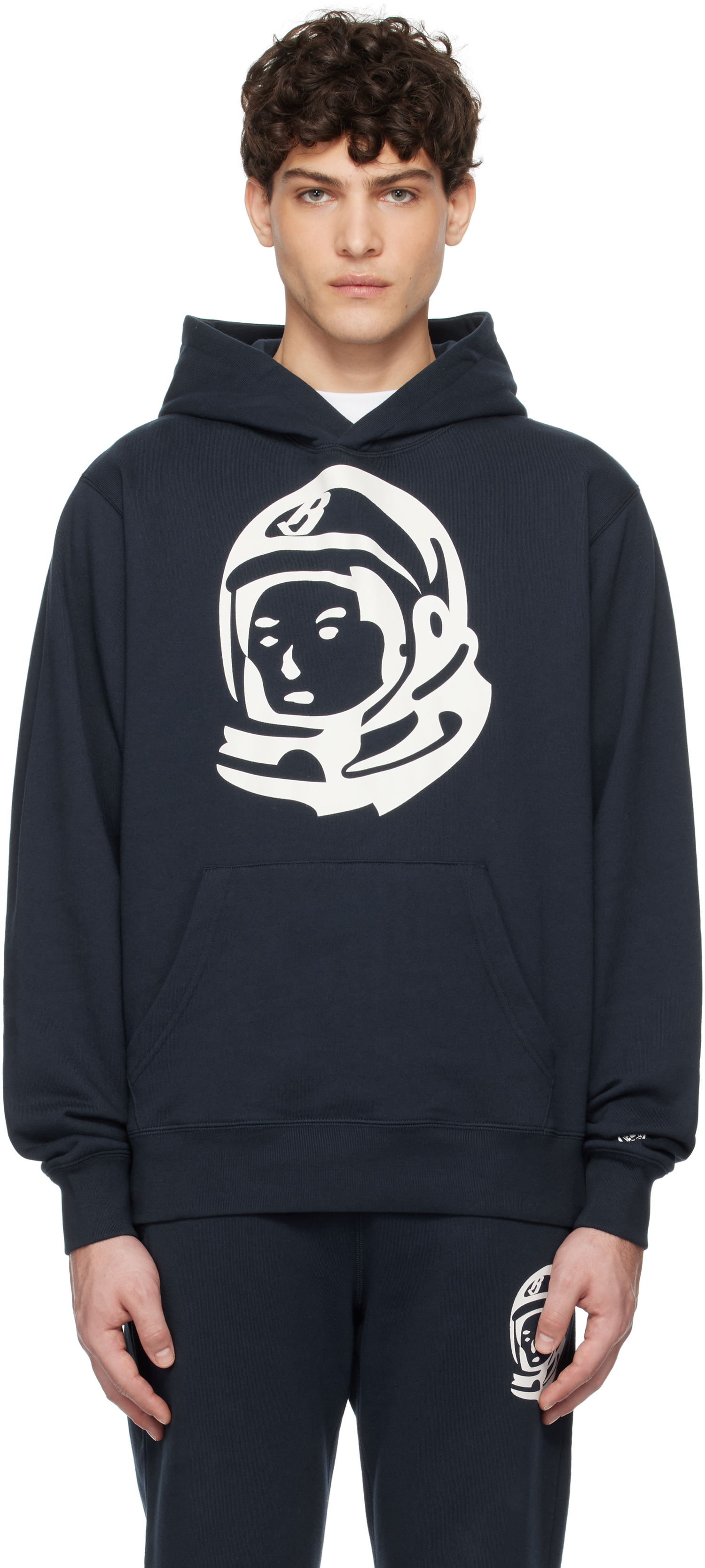 Sweatshirt BILLIONAIRE BOYS CLUB Astro Helmet Hoodie Mørkeblå | B24445, 0