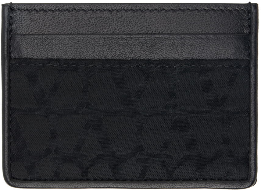 Tegnebog Valentino Garavani Toile Iconographe Card Holder Sort | 4Y2P0T83PQE, 0