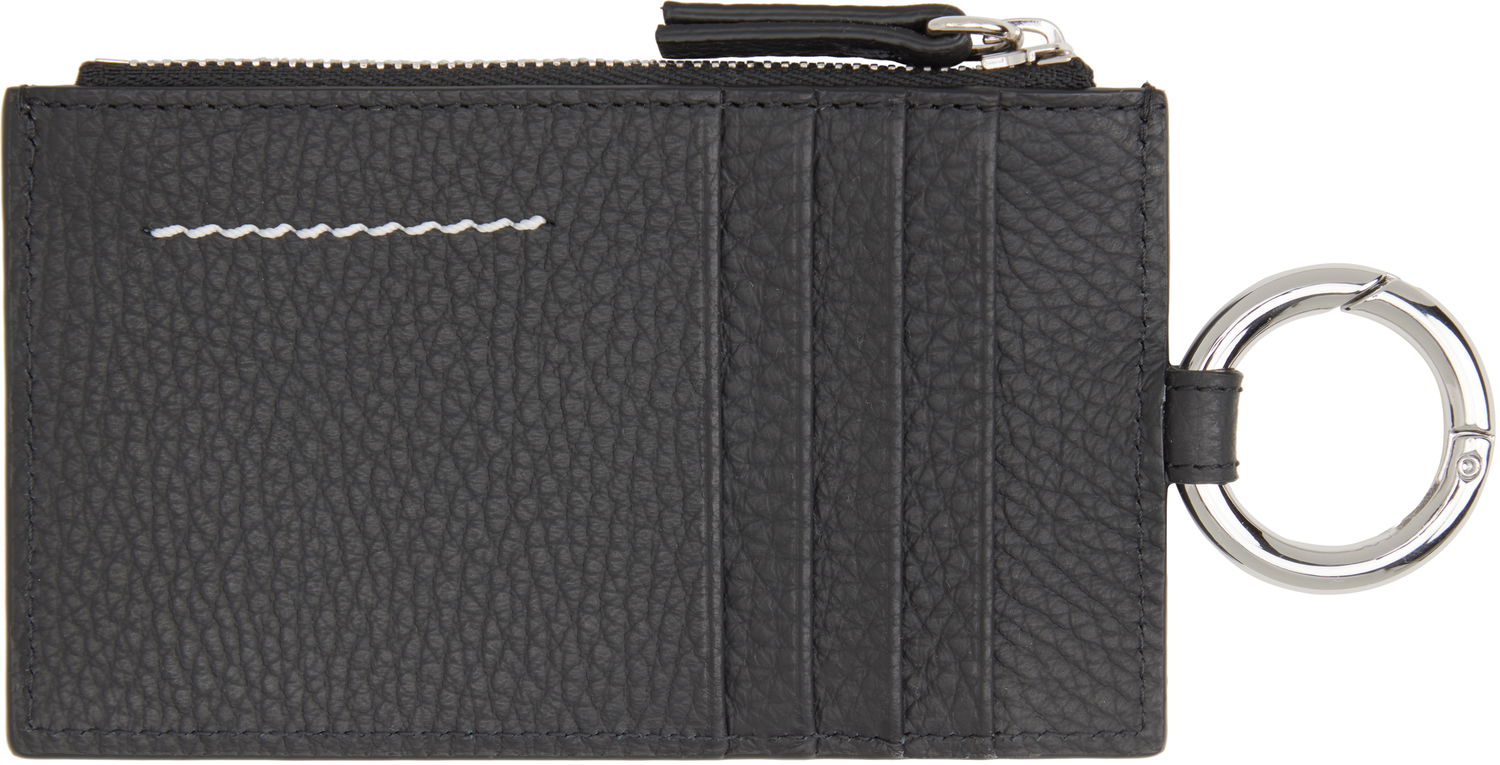 Tegnebog Maison Margiela MM6 Maison Margiela Zip Card Holder with Key Ring Sort | SA6UI0031 P8336, 1