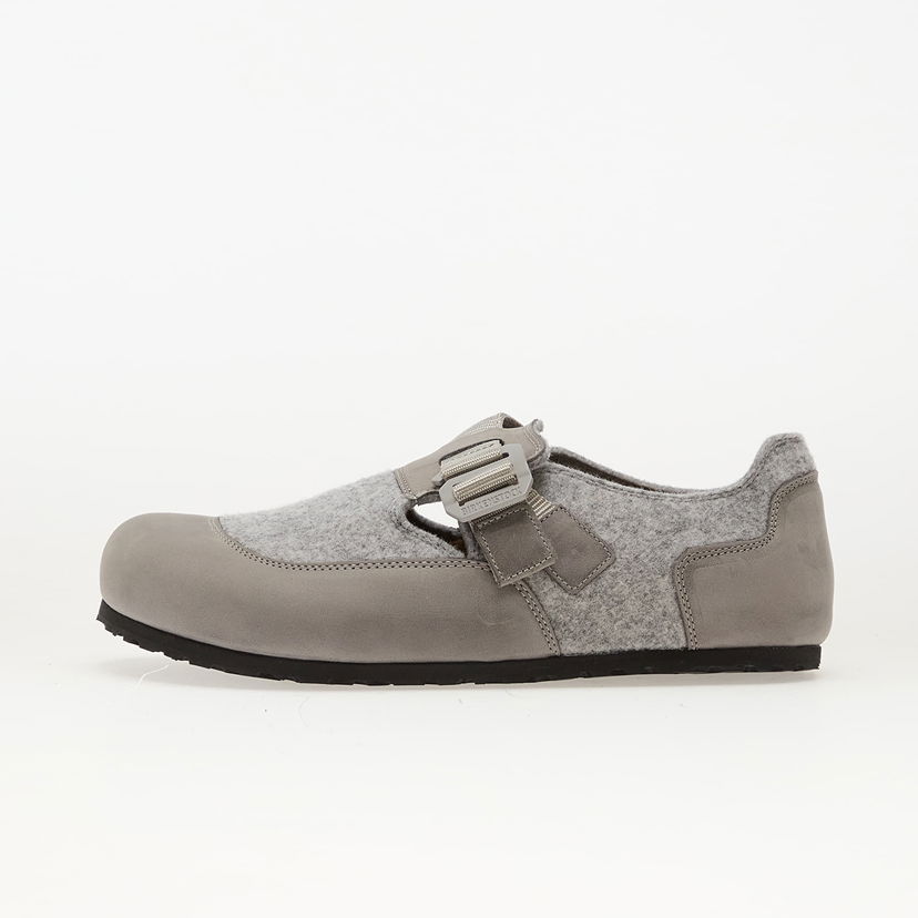 Sneakers og sko Birkenstock London Nova Felt Leather/ Textile/ Felt Stone Coin Grå | 1030175