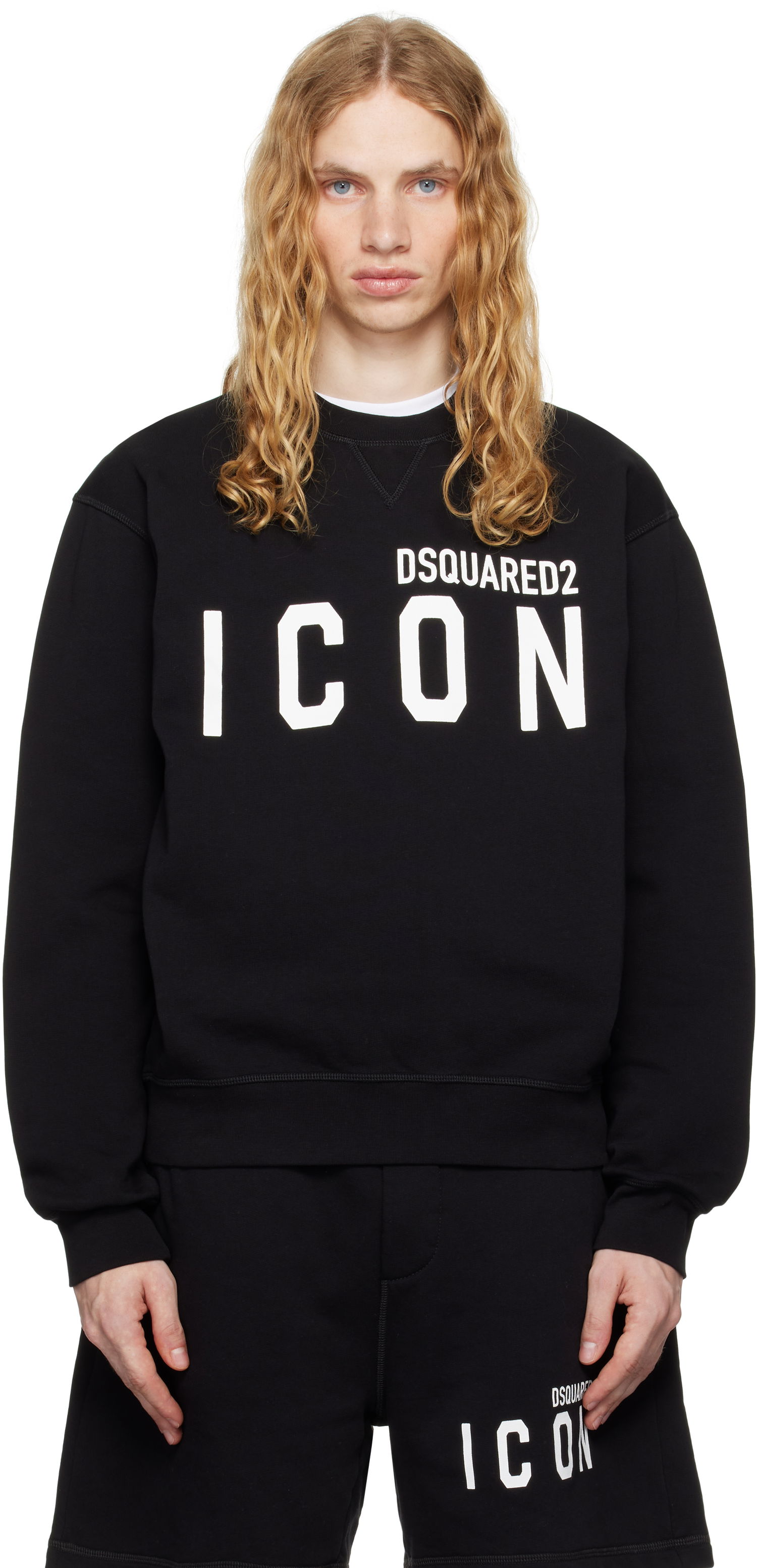 Sweater DSQUARED2 Crewneck Cool Fit Sweater Sort | S79GU0004_D25015, 0