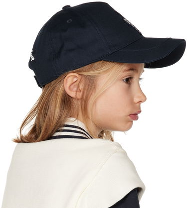 Kasket Moncler Moncler Enfant Embroidered Baseball Cap Mørkeblå | 954 3B00012 0U082, 2