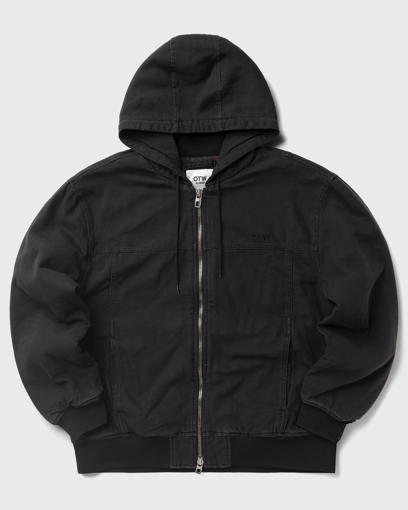 Jakke Vans OTW Hooded Canvas Jacket Sort | VN000R5RBLK1