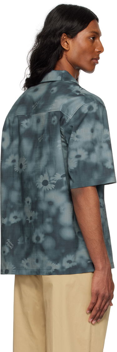 Skjorte MAISON KITSUNÉ Maison Kitsuné Resort Daisy Print Shirt Blå | OM00421WW9054, 2