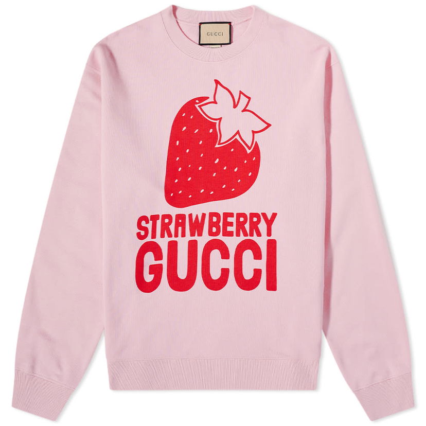 Sweater Gucci Gucci Strawberry Sweat Lyserød | 681217-XJDV1-5904