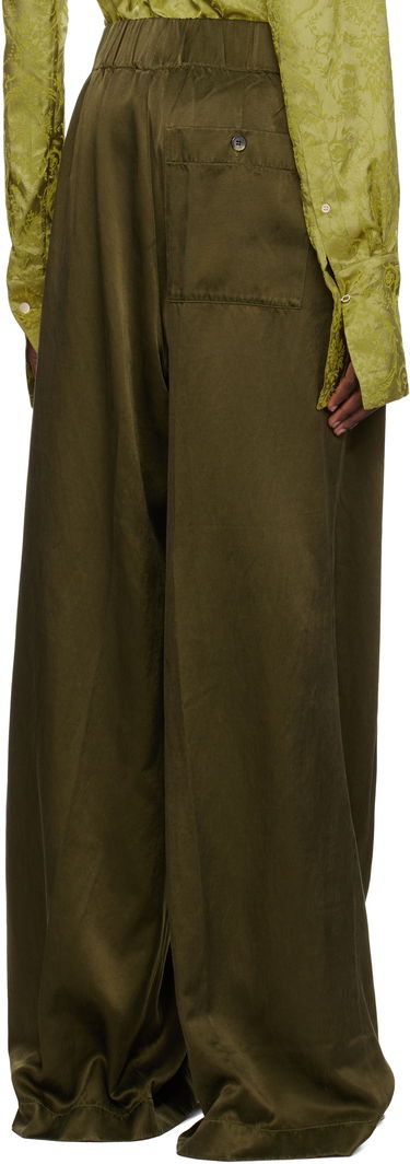 Bukser Dries Van Noten Dries Van Noten Elasticated Wide-Leg Trousers Grøn | 251-010910-1426, 2