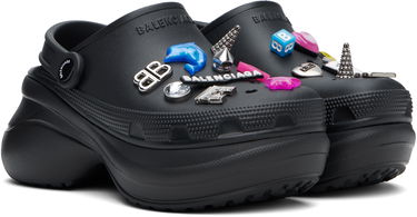 Tøj Balenciaga Balenciaga Crocs Edition Jibbitz Mules Sort | 720762 W0FOW, 3