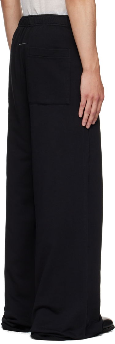 Joggingbukser Maison Margiela MM6 Maison Margiela Cotton Wide-Leg Sweatpants Sort | SH0KA0057 M25025, 2