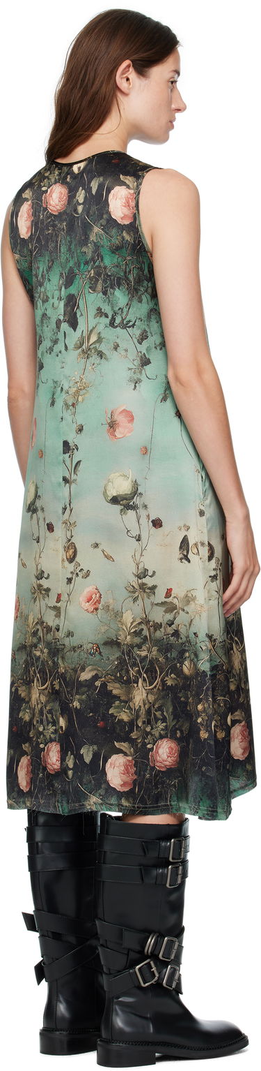 Kjole R13 R13 Sleeveless Floral-Print Midi Dress Grøn | R13WR304-R584A, 2