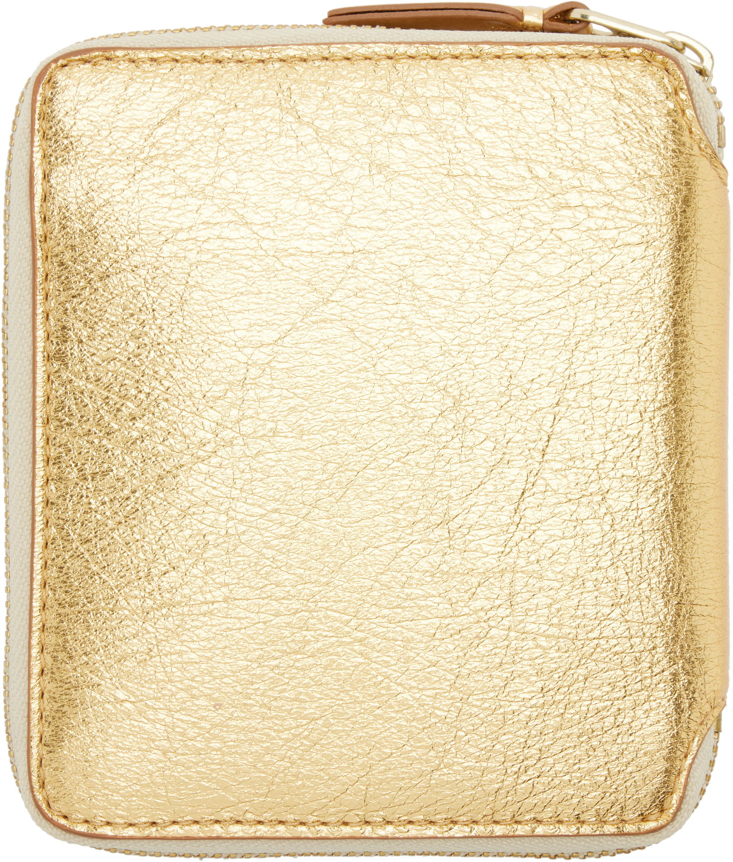 Tegnebog Comme des Garçons Silver Leather Wallet Metalisk | SA2100G, 1