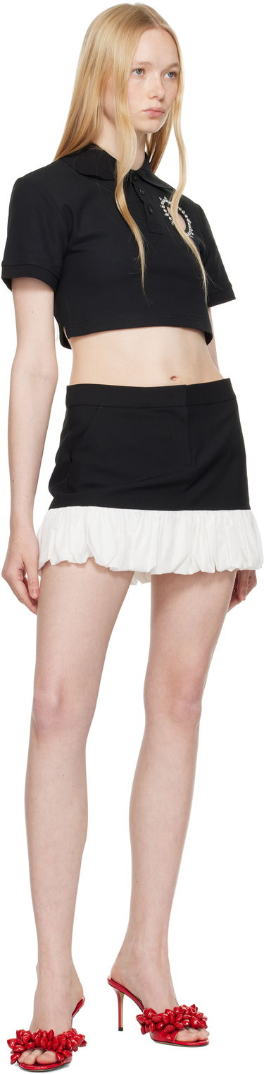 Polo skjorte Area AREA Crystal Heart Cutout Cropped Polo Sort | SS25AWTS0033FA01, 3