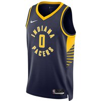 Jersey Nike Dri-FIT NBA Indiana Pacers Icon Edition 2022/23 Swingman Jersey Mørkeblå | DN2007-424, 0