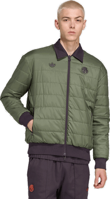 Bomberjakke adidas Originals FC Bayern Munich Icon Bomber Jacket Grøn | jm9434, 4