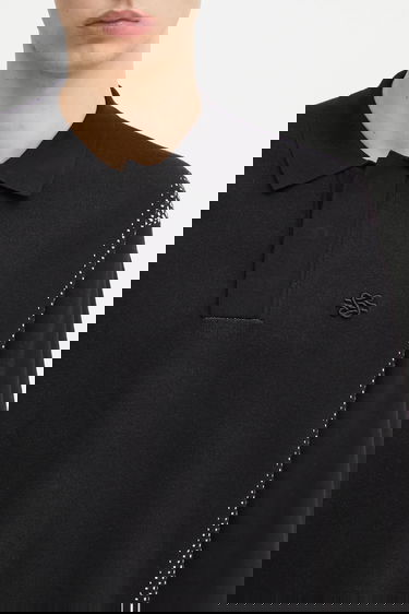 Skjorte Filling Pieces Filling Pieces Knit Rugby Shirt Sort | 422571500243, 3