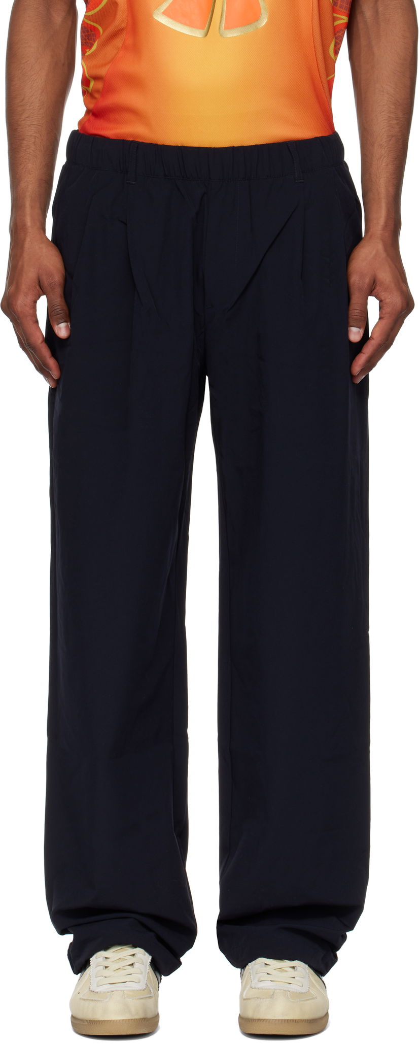 Joggingbukser Dime Dime Pleated Nylon Trousers Sort | DIME2SP2511BLK