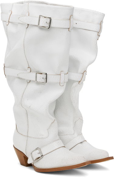 Tøj R13 R13 Buckled Slouch Cowboy Boots Hvid | R13WS114-S209A, 3