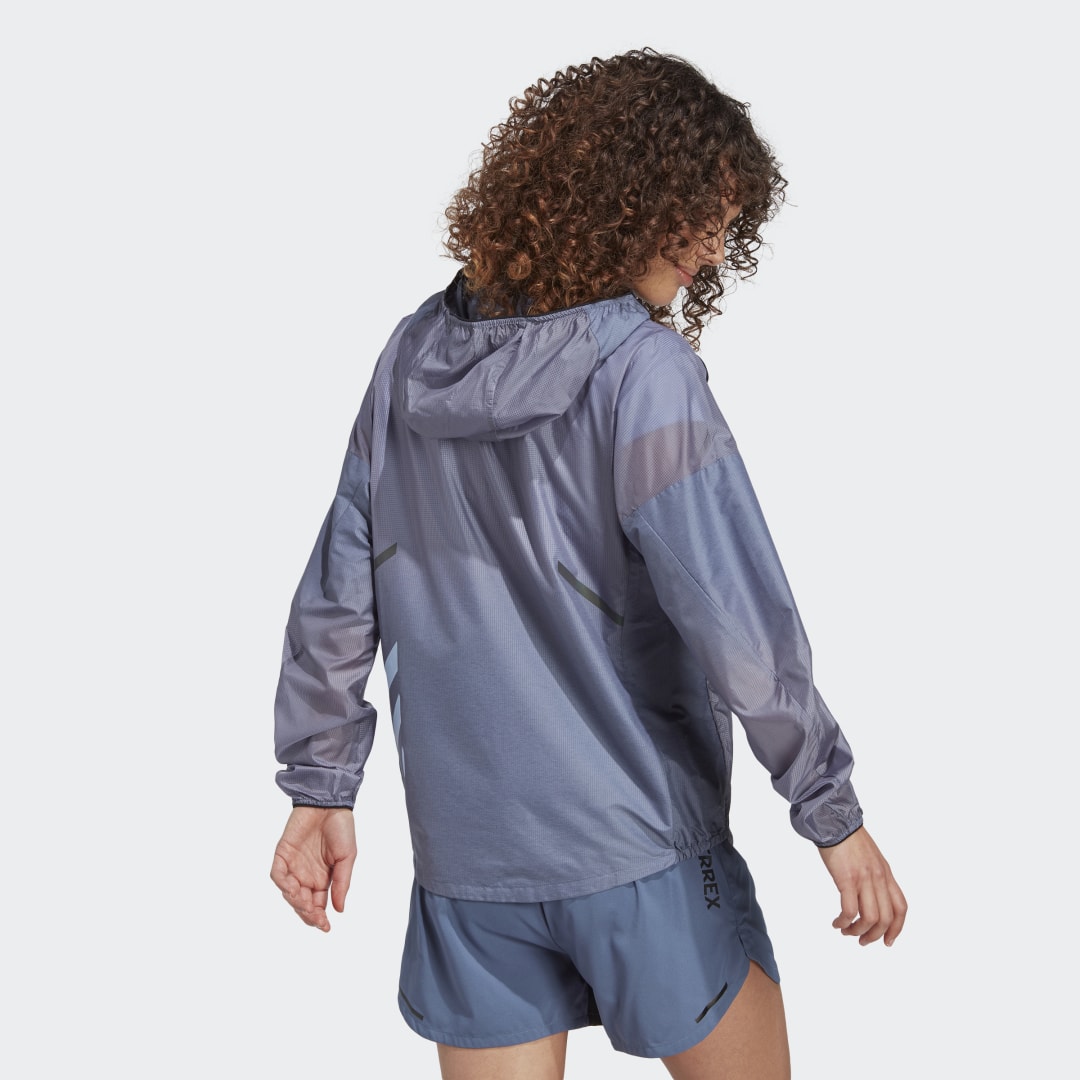 Jakke adidas Performance Terrex Agravic Windweave Trail Running Jacket Blå | HT9407, 1