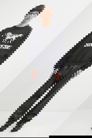 Sweatshirt Rhude Dinero sweatshirt with horse print Sort | RHFW25ST04012, 4