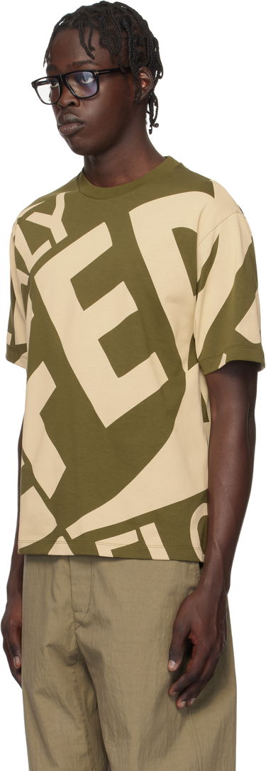 T-shirt FERRAGAMO Ferragamo Graphic Print T-Shirt Grøn | 781245, 3