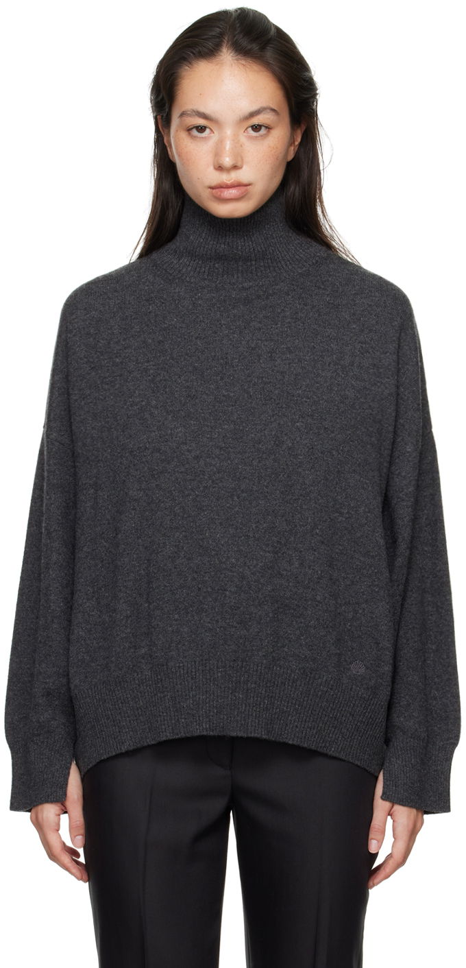 Sweater Loulou de Saison Loulou de Saison Murano Turtleneck Sweater Grå | MURANO