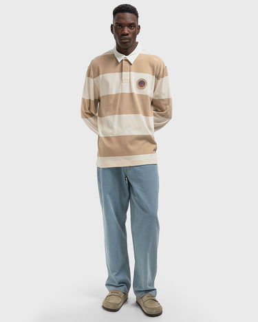 Polo skjorte Lacoste Striped Long-sleeve Rugby Shirt with Tennis Heritage Patch Flerfarvet | KH5916-IBR, 1
