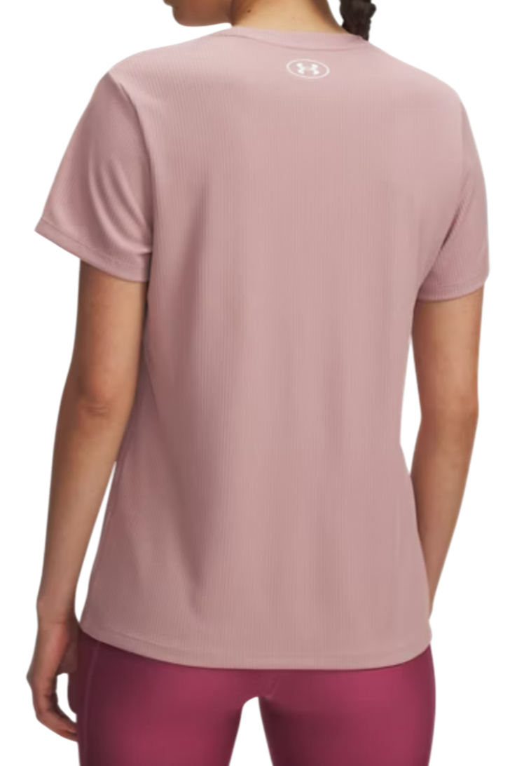 T-shirt Under Armour Under Armour Tech Rib Short Sleeve T-Shirt Lyserød | 1389852-673, 1