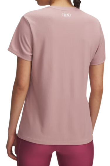 T-shirt Under Armour Under Armour Tech Rib Short Sleeve T-Shirt Lyserød | 1389852-673, 1