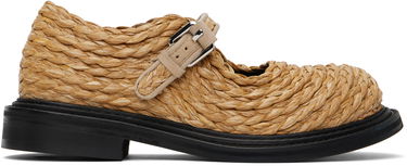 Skopleje Moschino Moschino Olivia Raffia Mary Jane Loafers Beige | MA10624C1M MX0 10A, 0