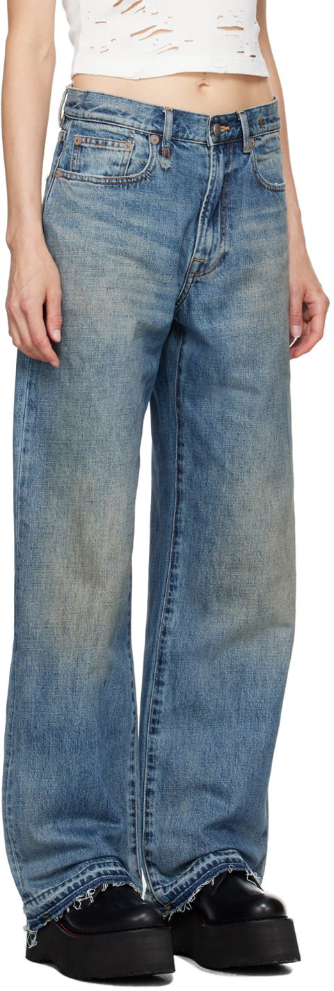 Jeans R13 R13 D'Arcy Loose Jeans Blå | R13WD038-D213C, 1