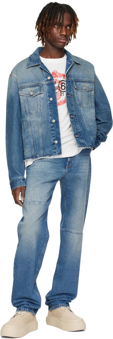 Jakke Maison Margiela MM6 Maison Margiela Sports Denim Jacket Blå | SH0AM0026 M30018, 3