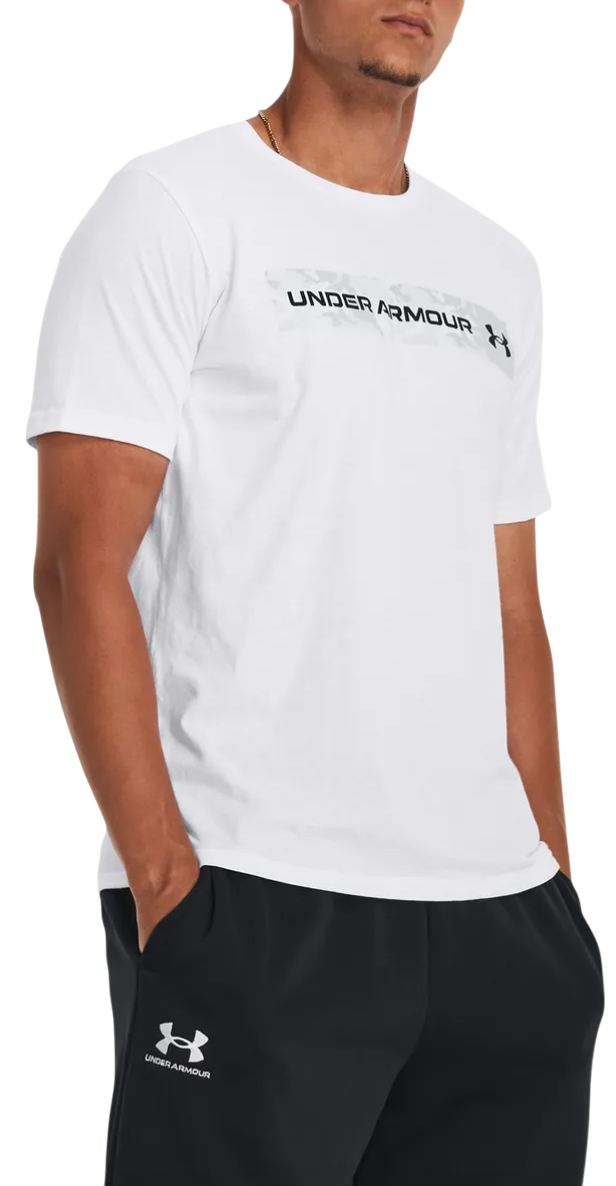 T-shirt Under Armour Under Armour Camo Chest Stripe Short Sleeve T-Shirt Hvid | 1376830-100