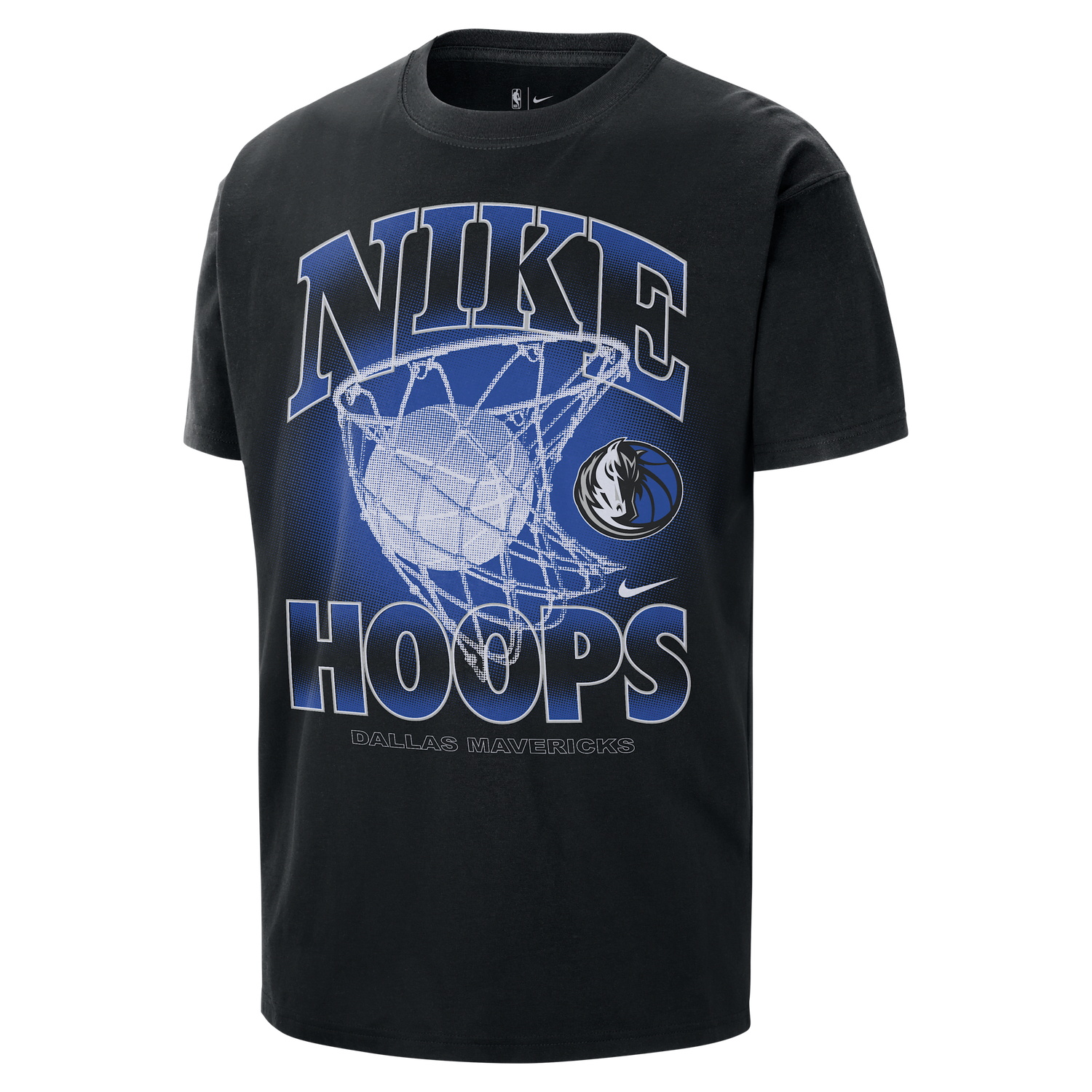 T-shirt Nike Dallas Mavericks Courtside Max90 T-Shirt Sort | HQ1268-010, 0