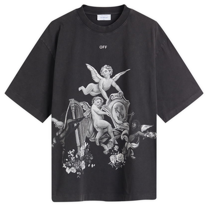 T-shirt Off-White Putti Skate Graphic Tee, Size Large Sort | OMAA120S25JER0011301