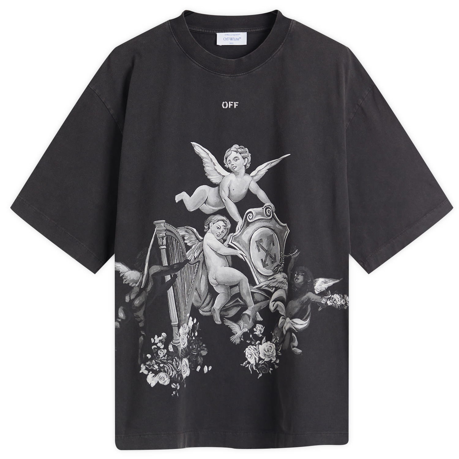 T-shirt Off-White Putti Skate Graphic Tee, Size Large Sort | OMAA120S25JER0011301, 0