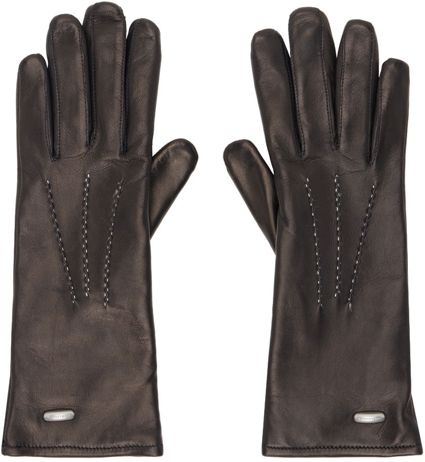 Handsker OUR LEGACY Leather Gloves Sort | A4248HEB, 0