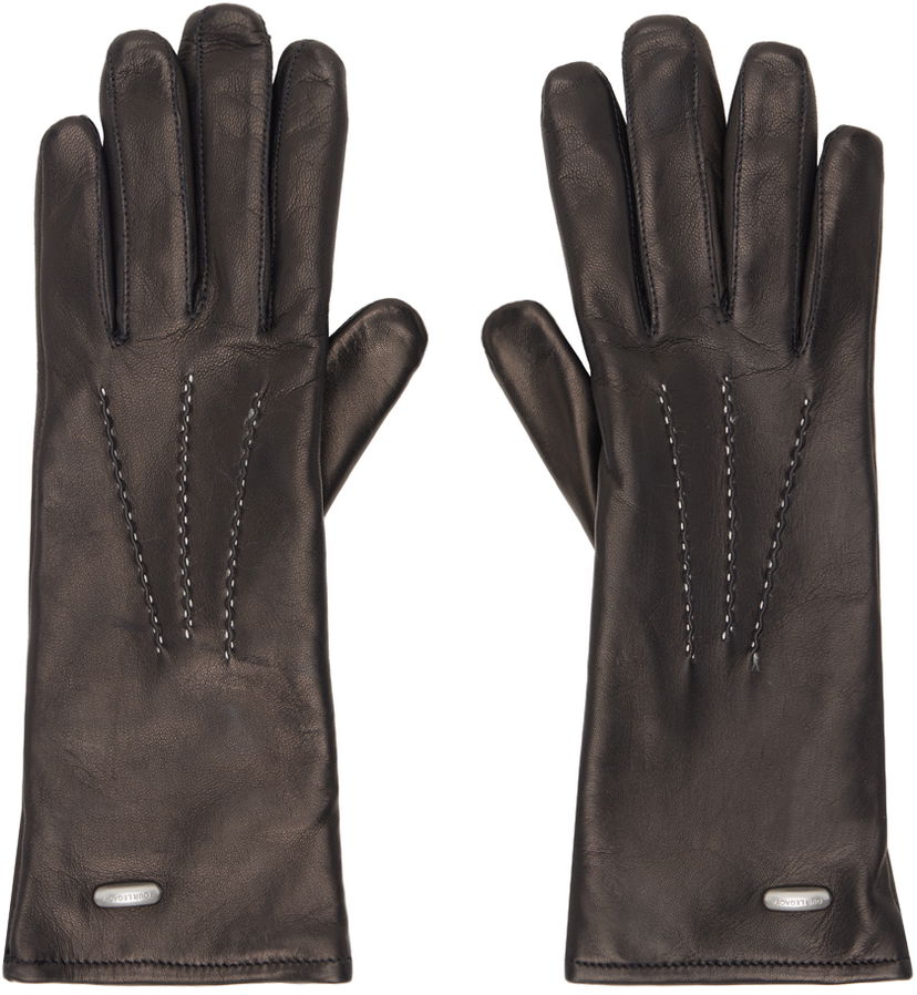 Handsker OUR LEGACY Leather Gloves Sort | A4248HEB