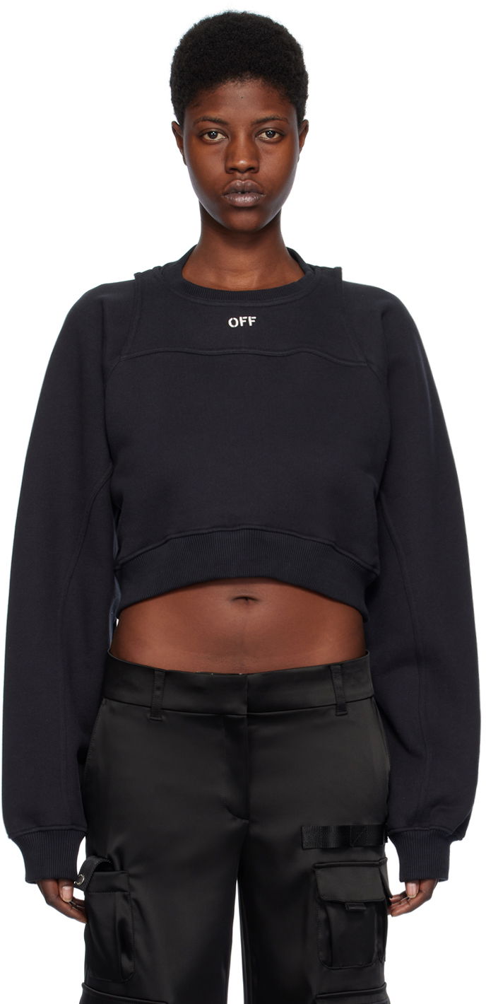Sweatshirt Off-White Black 'Off' Stamp Sweatshirt Sort | OWBA071C99FLE0011001